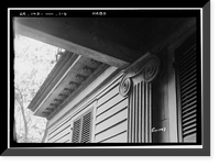 Historic Framed Print, Boddie House, Greenville Road, La Grange vicinity, Troup County, GA - 6,  17-7/8" x 21-7/8"