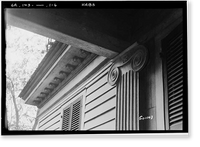 Historic Framed Print, Boddie House, Greenville Road, La Grange vicinity, Troup County, GA - 6,  17-7/8" x 21-7/8"