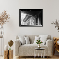 Historic Framed Print, Boddie House, Greenville Road, La Grange vicinity, Troup County, GA - 6,  17-7/8" x 21-7/8"