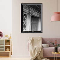 Historic Framed Print, Boddie House, Greenville Road, La Grange vicinity, Troup County, GA - 7,  17-7/8" x 21-7/8"