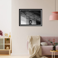 Historic Framed Print, Boddie House, Greenville Road, La Grange vicinity, Troup County, GA - 8,  17-7/8" x 21-7/8"