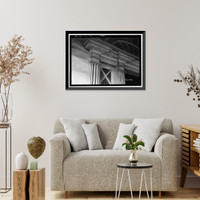 Historic Framed Print, Boddie House, Greenville Road, La Grange vicinity, Troup County, GA - 8,  17-7/8" x 21-7/8"