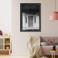 Historic Framed Print, Boddie House, Greenville Road, La Grange vicinity, Troup County, GA - 9,  17-7/8" x 21-7/8"