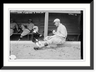 Historic Framed Print, Rube Marquard & Rube Jr. baseball,  17-7/8" x 21-7/8"