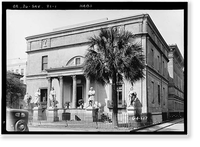 Telfair Academy of Arts & Sciences, Savannah, Chatham County, GA, Antique Print