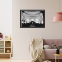 Historic Framed Print, Independent Presbyterian Church, Bull & Oglethorpe Streets, Savannah, Chatham County, GA - 2,  17-7/8" x 21-7/8"