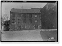 Factor's Warehouse, River Street West, Savannah, Chatham County, GA, Vintage Poster
