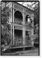 Savannah Victorian Historic District, Bounded by Gwinnett, East Broad, West Broad Street, Savannah, Chatham County, GA - 74, Historic Reproduction