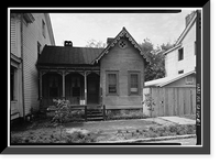 Historic Framed Print, Savannah Victorian Historic District, 213 West Bolton Street (House), Savannah, Chatham County, GA,  17-7/8" x 21-7/8"