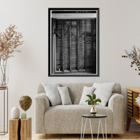 Historic Framed Print, Savannah Victorian Historic District, 217-219 West Bolton Street (House), Savannah, Chatham County, GA - 4,  17-7/8" x 21-7/8"