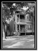Savannah Victorian Historic District, 107 West Duffy Street (House), Savannah, Chatham County, GA - 2, Antique Print