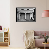 Historic Framed Print, Savannah Victorian Historic District, 107 West Duffy Street (House), Savannah, Chatham County, GA - 9,  17-7/8" x 21-7/8"