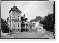 Historic Framed Print, Savannah Victorian Historic District, 918 Abercorn Street (House), Savannah, Chatham County, GA - 2,  17-7/8" x 21-7/8"