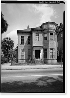 Historic Framed Print, Savannah Victorian Historic District, 1002 Drayton Street (House), Savannah, Chatham County, GA,  17-7/8" x 21-7/8"