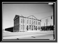 Central of Georgia Railway, Passenger Station & Train Shed, Corner of Louisville (Railroad) Road & West Broad, Savannah, Chatham County, GA - 2, Antique Print