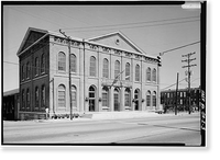 Central of Georgia Railway, Passenger Station & Train Shed, Corner of Louisville (Railroad) Road & West Broad, Savannah, Chatham County, GA - 3, Vintage Poster