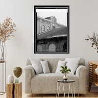Central of Georgia Railway, Passenger Station & Train Shed, Corner of Louisville (Railroad) Road & West Broad, Savannah, Chatham County, GA - 8, Historic Print