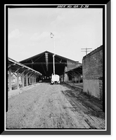 Central of Georgia Railway, Passenger Station & Train Shed, Corner of Louisville (Railroad) Road & West Broad, Savannah, Chatham County, GA - 37, Vintage Poster