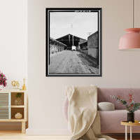 Central of Georgia Railway, Passenger Station & Train Shed, Corner of Louisville (Railroad) Road & West Broad, Savannah, Chatham County, GA - 37, Vintage Poster