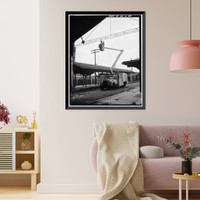 Central of Georgia Railway, Passenger Station & Train Shed, Corner of Louisville (Railroad) Road & West Broad, Savannah, Chatham County, GA - 38, Vintage Poster