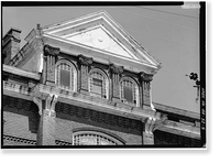 Historic Framed Print, Central of Georgia Railway, Red (Administration) Building, 233 West Broad Street, Savannah, Chatham County, GA - 5,  17-7/8" x 21-7/8"