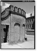 Central of Georgia Railway, Cotton Yard Gates, West Broad Street, Savannah, Chatham County, GA - 4, Historic Print