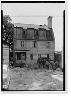 Historic Framed Print, Hampton Lillibridge House, No. 1, 507 East Julian Street (moved from 310 East Bryan, Savannah, Chatham County, GA - 2,  17-7/8" x 21-7/8"