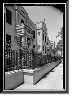 St. Vincent's Academy, 207 East Liberty Street, Savannah, Chatham County, GA, Antique Print