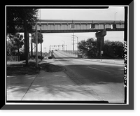 Central of Georgia Railway, Bay Street Viaduct, U.S. 17 & Bay Street, spanning Central of Georgia, Savannah, Chatham County, GA - 6, Vintage Print