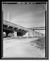 Central of Georgia Railway, Bay Street Viaduct, U.S. 17 & Bay Street, spanning Central of Georgia, Savannah, Chatham County, GA - 7, Historic Reproduction