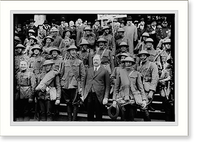 Historic Framed Print, Liberty Parade Pershing Vets?,  17-7/8" x 21-7/8"