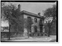 Historic Framed Print, Minis House, 204 Hull Street, Savannah, Chatham County, GA,  17-7/8" x 21-7/8"