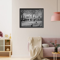 Historic Framed Print, Thomas-Carithers House, 530 Milledge Avenue, Athens, Clarke County, GA,  17-7/8" x 21-7/8"