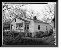 Historic Framed Print, 620 North Wilkinson Street (House), Milledgeville, Baldwin County, GA - 2,  17-7/8" x 21-7/8"