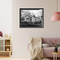 Historic Framed Print, 620 North Wilkinson Street (House), Milledgeville, Baldwin County, GA - 2,  17-7/8" x 21-7/8"