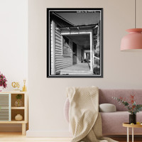 Historic Framed Print, 636 North Wilkinson Street (House), Milledgeville, Baldwin County, GA - 4,  17-7/8" x 21-7/8"