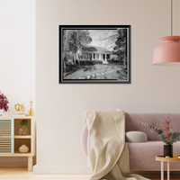 Polhill-Baugh House, State Highway 243, Milledgeville vicinity, Baldwin County, GA, Vintage Poster