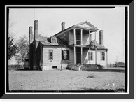 Mount Nebo House, Route 22, Milledgeville vicinity, Baldwin County, GA, Antique Print