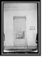 Historic Framed Print, Boykin Hall, Milledgeville vicinity, Baldwin County, GA - 9,  17-7/8" x 21-7/8"