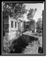 Pearle Cotton Mill & Dam, Elbert County Road 245, Elberton vicinity, Elbert County, GA - 2, Antique Poster