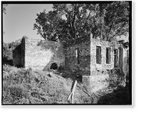 Pearle Cotton Mill & Dam, Elbert County Road 245, Elberton vicinity, Elbert County, GA - 3, Antique Print
