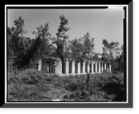 Pearle Cotton Mill & Dam, Elbert County Road 245, Elberton vicinity, Elbert County, GA - 11, Antique Print
