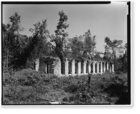 Pearle Cotton Mill & Dam, Elbert County Road 245, Elberton vicinity, Elbert County, GA - 11, Antique Print