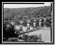 Georgia-Carolina Memorial Bridge, State Highway 72, Elberton vicinity, Elbert County, GA - 7, Antique Print