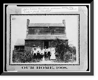 Historic Framed Print, Alexander-Cleveland Farm, County Road 238, Ruckersville vicinity, Elbert County, GA - 25,  17-7/8" x 21-7/8"