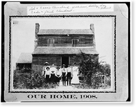 Historic Framed Print, Alexander-Cleveland Farm, County Road 238, Ruckersville vicinity, Elbert County, GA - 25,  17-7/8" x 21-7/8"