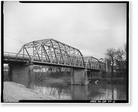 Second Avenue Bridge, Spanning Oostanaula on State Route 101 (Second Ave, Rome, Floyd County, GA - 2, Antique Poster