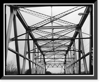 Second Avenue Bridge, Spanning Oostanaula on State Route 101 (Second Ave, Rome, Floyd County, GA - 6, Antique Print