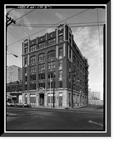 Historic Framed Print, Odd Fellows Building & Auditorium, 228-250 Auburn Avenue, Atlanta, Fulton County, GA,  17-7/8" x 21-7/8"