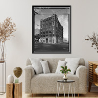 Historic Framed Print, Odd Fellows Building & Auditorium, 228-250 Auburn Avenue, Atlanta, Fulton County, GA,  17-7/8" x 21-7/8"